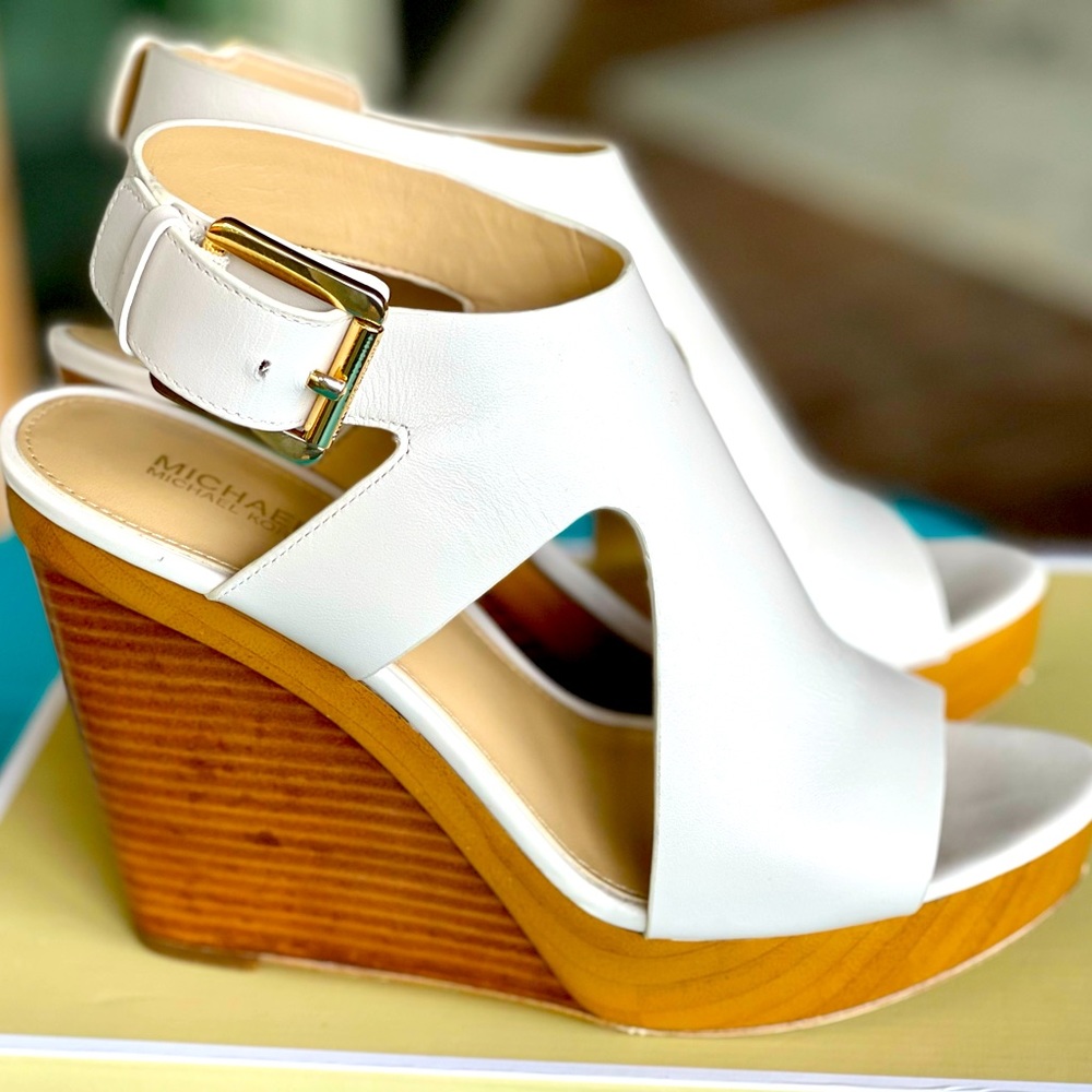 Michael Kors Leather Wedge